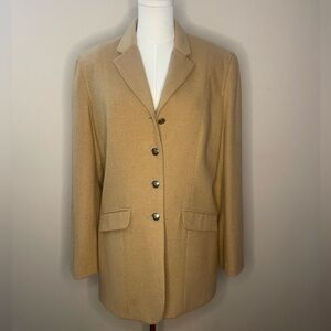 SAKS FIFTH AVENUE vintage camel hair blazer